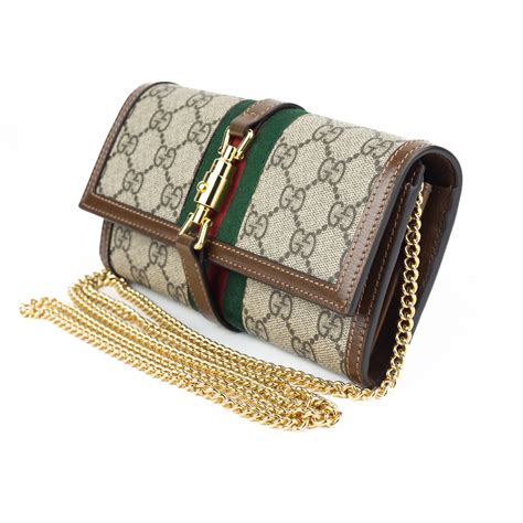 gucci jackie 1961 chain wallet|gucci shoulder bag.